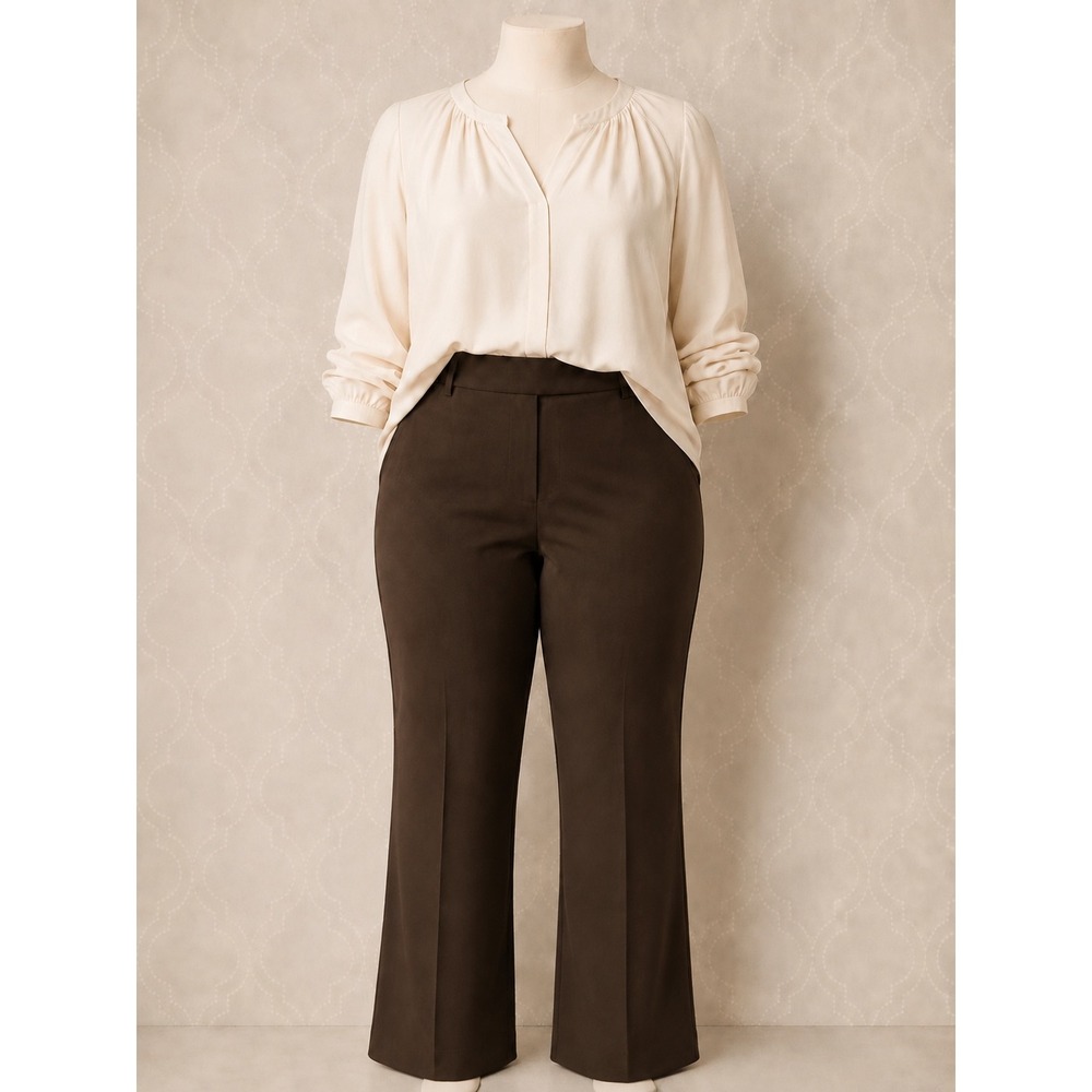 Worthington Works Trousers Vintage 90s Corporate Office Wear EUC High Waist 14L